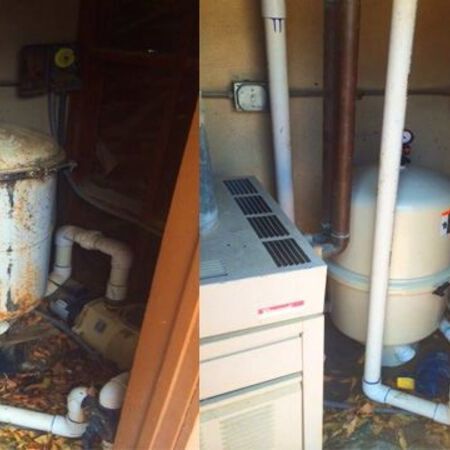 Filter Replacement. before and after